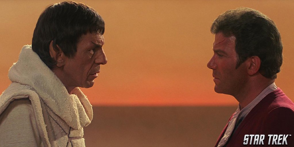 StarTrek's tweet photo. "My father says that you have been my friend. You came back for me." 

Star Trek III: The Search for Spock premiered on this day in #TrekHistory. Comment with your favorite moment from the movie below. 💫 #StarTrek https://t.co/WUvZjkslRT