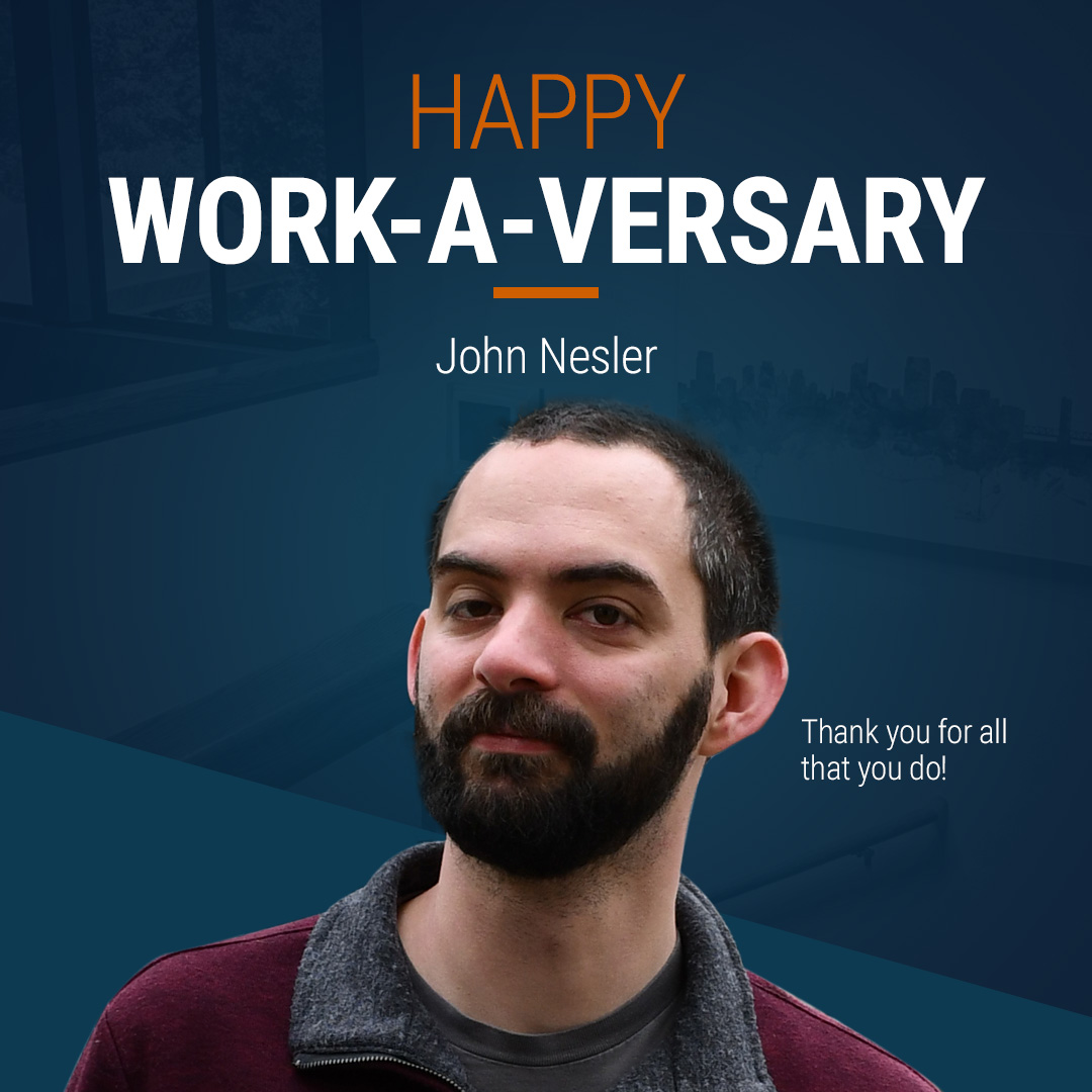 Today, John celebrates his 5 year work-a-versary! From PPC and SEO, to web development and client outreach, John wears just about every hat here at PMM. His expert knowledge and quick wit are invaluable to our team and to our clients. Thanks for all that you do, John!