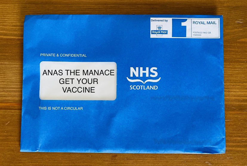 💉 The first dose of a #coronavirus vaccine
💪 Going into one of my arms
🗓 Coming VERY soon