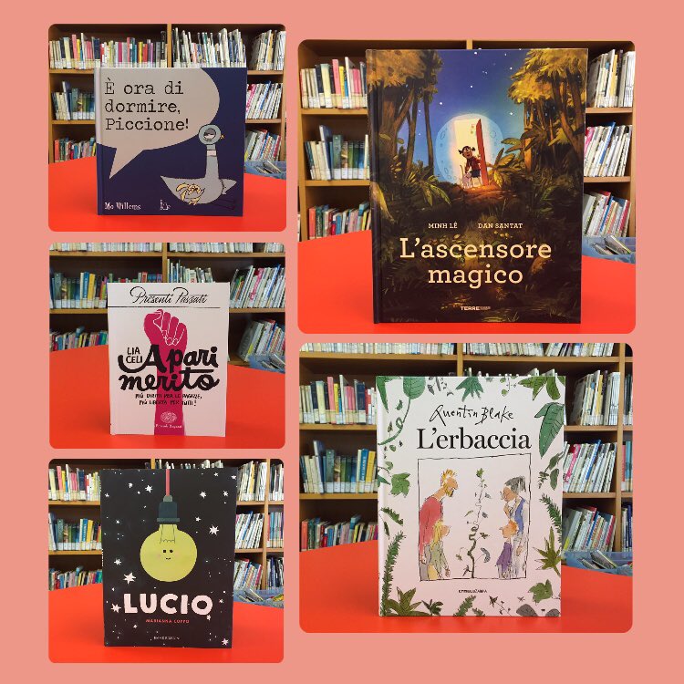 Nuovi acquisti, presto disponibili in #biblioteca!

📚È ora di dormire, Piccione!, di Mo Willems

📚L’ascensore magico, di Minh Lê e Dan Santat 

📚A pari merito, di Lia Celi

📚Lucio, di Marianna Coppo

📚L’erbaccia, di Quentin Blake