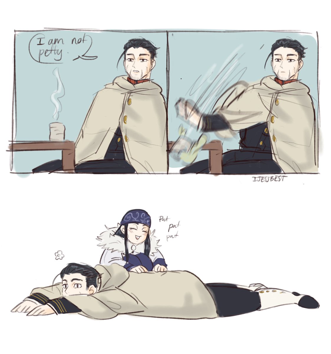 So I randomly watched Golden Kamuy and I am in love, it made me bust out laughing a looot and Ogata can take me out. On a date or with his sniper gun
#goldenkamuy #ogata 
