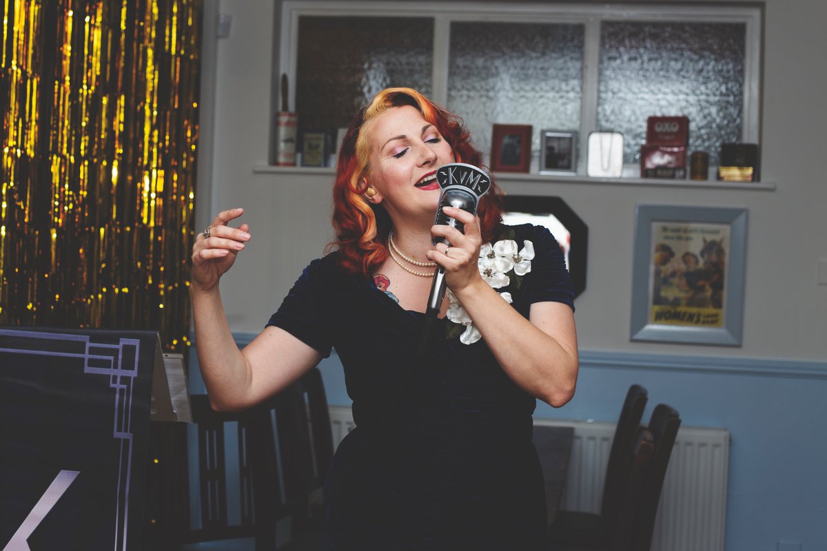 We invite you to join us on Friday night to see the wonderful Kitten Von Mew performing at 7:30pm🍹
We encourage everyone to book early, please call 01789 293 908 to book a table. 
 #cocktailsatthefourteas   #1940sfashion #jazz #livemusic #liveentertainment #kittenvonmew #booknow