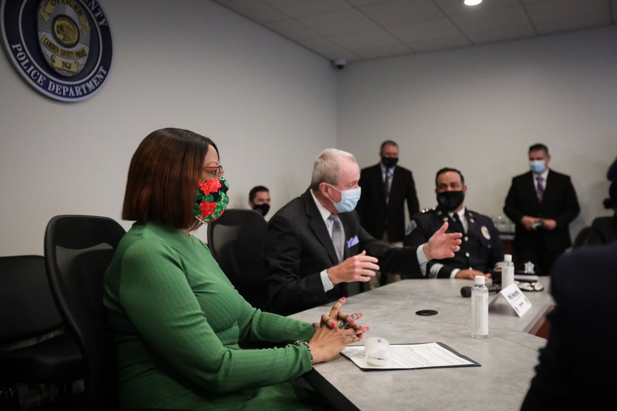 Today, I joined <a href="/LtGovOliver/">Lt. Governor Sheila Oliver</a>, <a href="/NewJerseyOAG/">Attorney General Jennifer Davenport</a> and others at the <a href="/CamdenCountyPD/">Camden County Police Dept.</a> to mark the start of our body-worn camera mandate and to announce grants for 487 law enforcement agencies for BWC purchases – redoubling our commitment to transparency and accountability in policing.