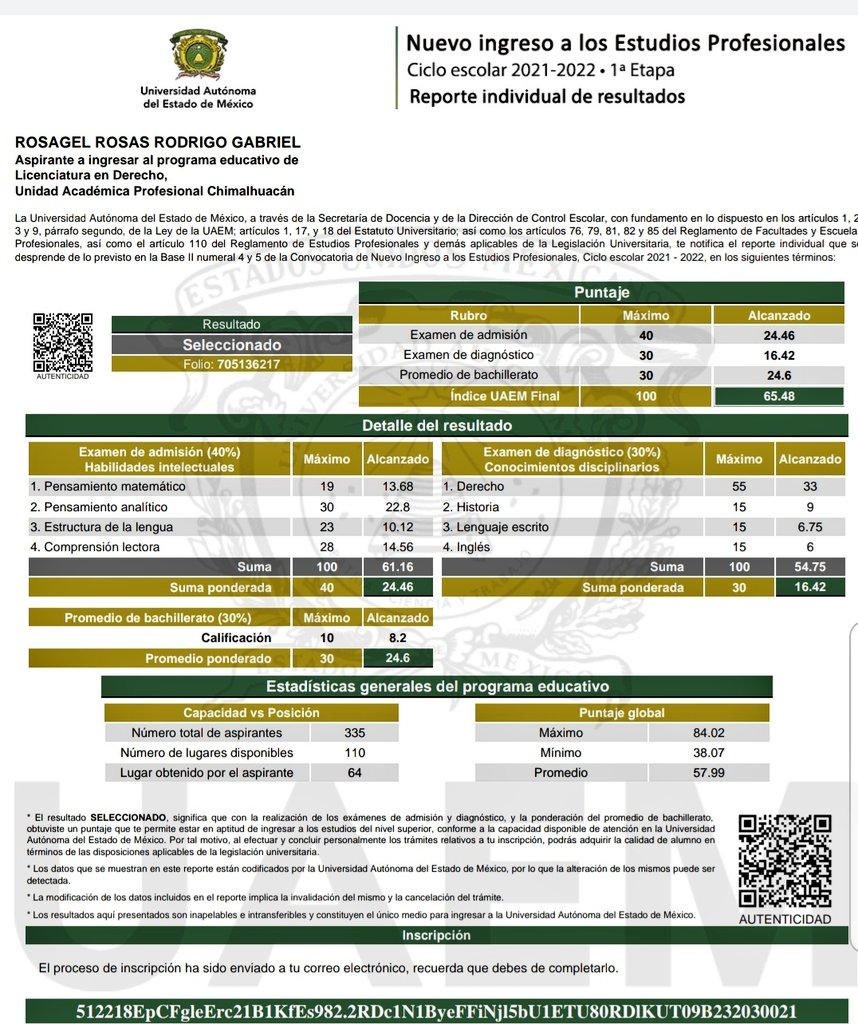 Tbc413_sjr's tweet photo. Orgullo! @Tbc413_sjr  con gran orgullo felicitamos a uno de nuestros estudiantes  de sexto semestre Rodrigo Gabriel Rosagel quien aprobó el examen de admisión en @UAEM_MX  en la Licenciatura en Derecho. @salazarcnoe @israeljeronimol @HectorUlisesCG1 https://t.co/nl2K4cRa2Y