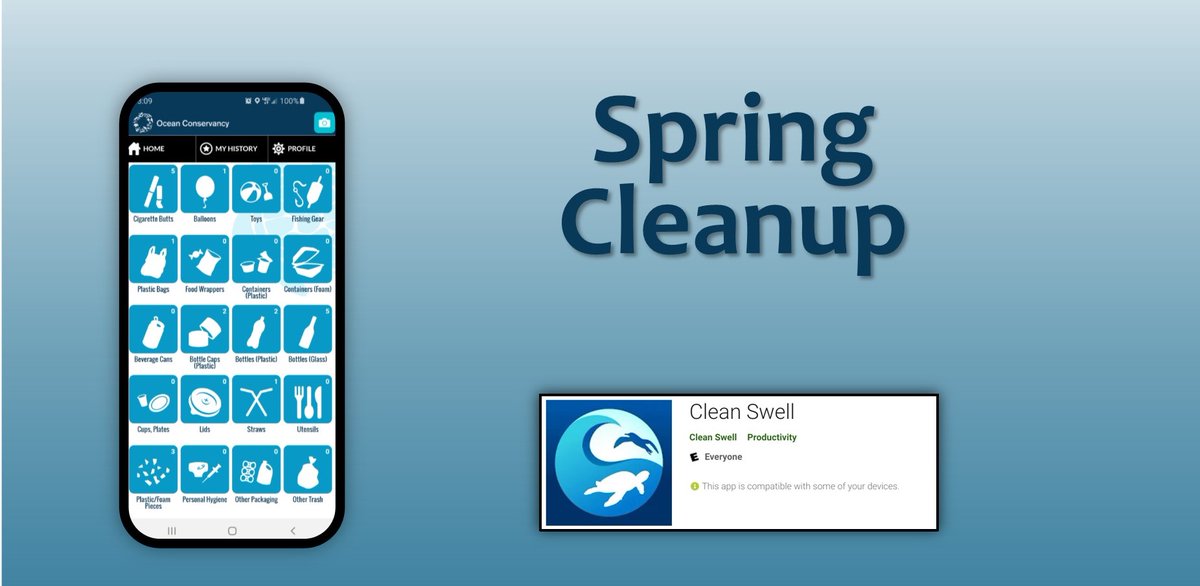 The 1st of June = the beginning of our Spring Cleanup Month. If you pick up trash at Seahurst, use the Clean Swell app to track it and it will be added to our monthly totals, AND into worldwide research!  envsciencecenter.org/events/spring-…