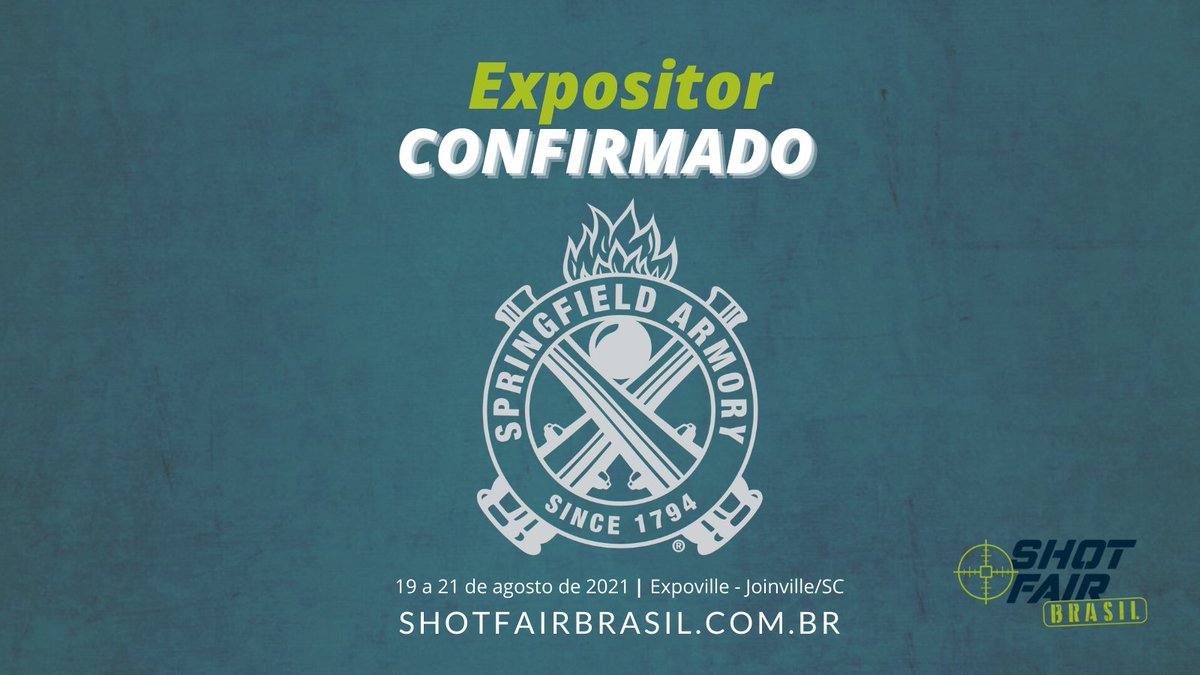 ShotFairBrasil's tweet photo. A Springfield Armory, nova patrocinadora master da Shot Fair Brasil, também estará como expositora na feira. A Springfield é uma das maiores fabricantes e distribuidoras de armas dos EUA, e também estará como expositor. #shotfairbrasil #armas #tiro #feira #tiroaoalvo #cac https://t.co/1HwhQvs6TG