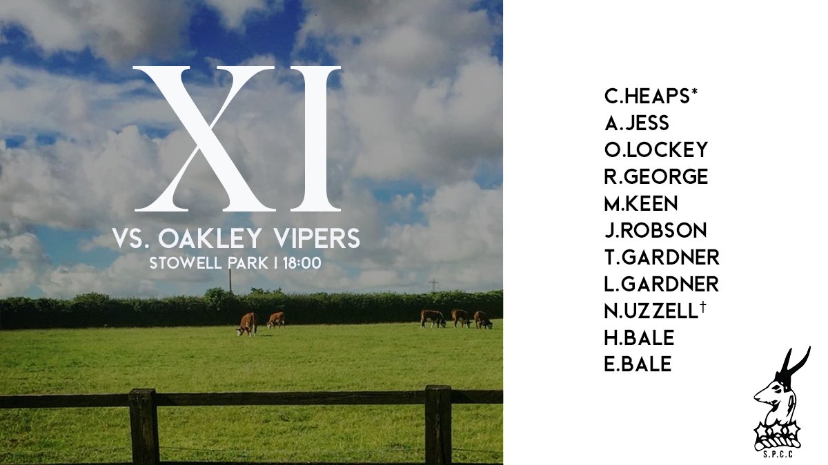 Great to see some new faces in the line-up to face old midweek favourites Oakley Vipers 🏏 go well 
#villagecricket #cricket #cricketfans #gloucestershirecricket #cotswoldcricket