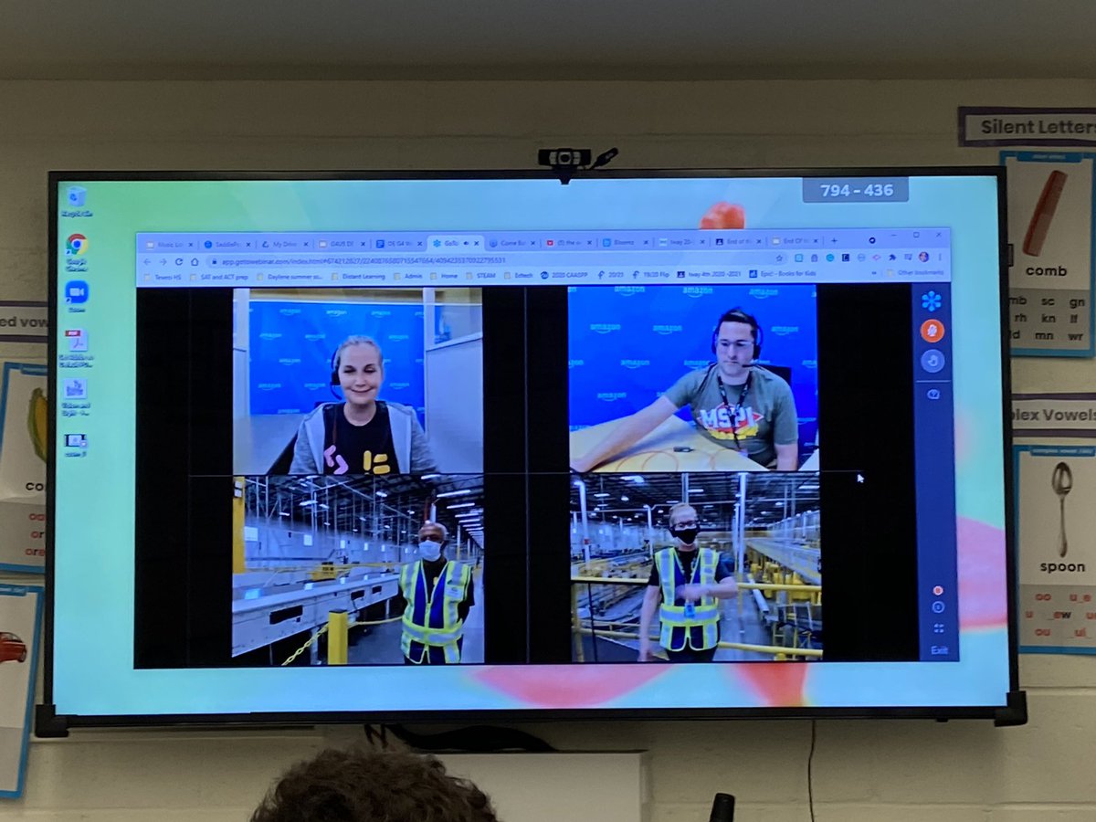 4th grade classes visit Amazon Future Engineer Virtual Fulfillment Center Tour to learn how STEAM can help them with job opportunities with @amazon