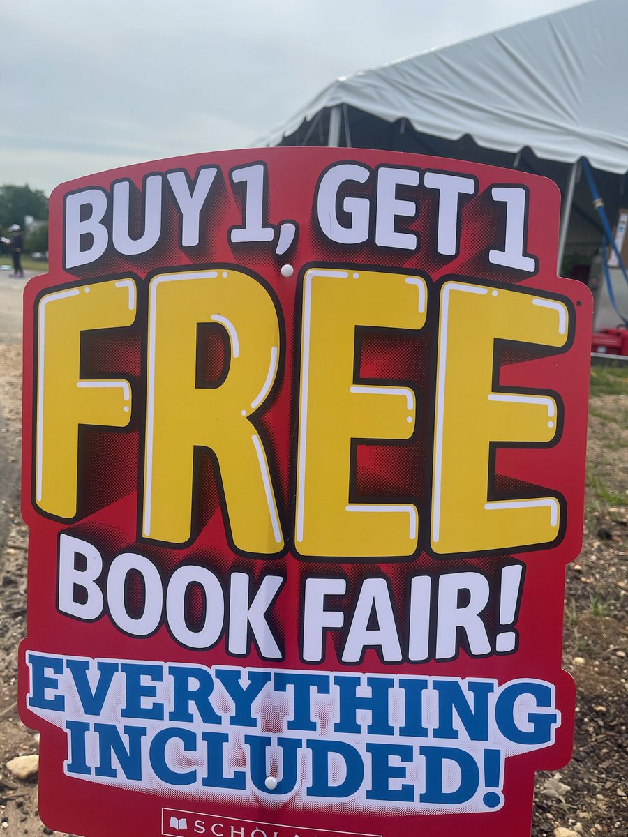 Everyone loves a book fair...especially a Buy One Get One Fair!! Happy Shopping to our kids!