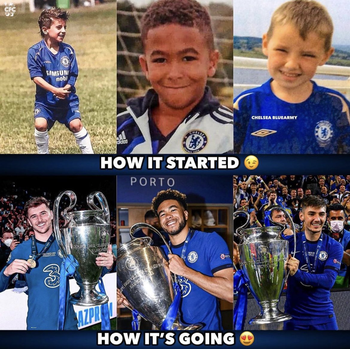 FrankKhalidUK's tweet photo. How it started vs How it's going 💙 https://t.co/EXKXnuex0j