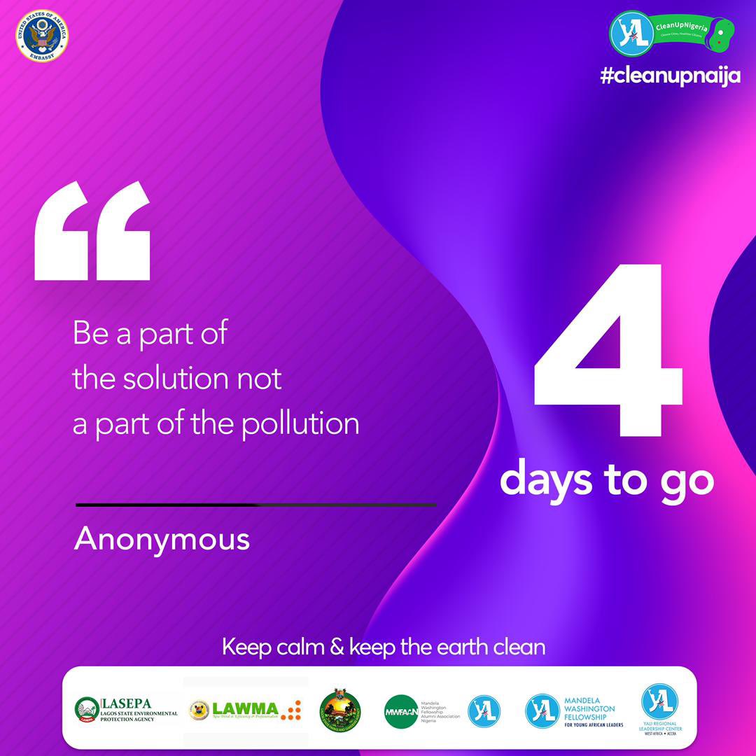 margie4jay's tweet photo. Think before you trash it...as we count down to #WorldEnvironmentDay2021
#KeepNaijaClean #YALINetworkLagos.
#MWFAAN
#YALIRLC @KeepNaijaClean @usinnigeria @MajorwavesER @WashFellowship @UNLincoln @GlobalNebraska @YALINetwork https://t.co/woo6siyaDc