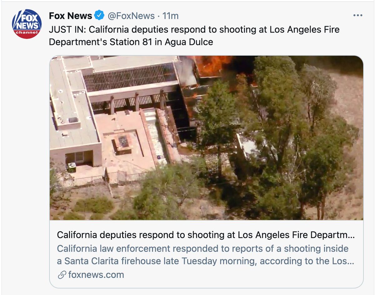 MrJeberling's tweet photo. I saw this and immediately thought they were just shooting at fires now. https://t.co/BVNcmJf7XS