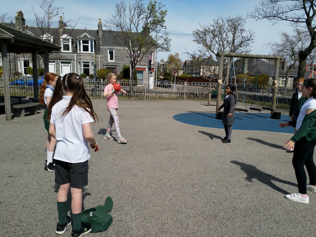 Room 20 have been having fun learning ball skills for P.E.  Chest, high and bounce passes were being mastered on this sunny day in our playground. <a href="/SchoolBroomhill/">BroomhillSchool</a>