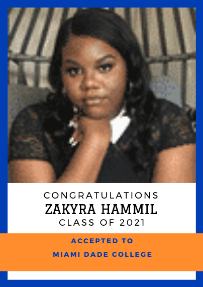 Congratulations Zakyra on being accepted to <a href="/MDCollege/">Miami Dade College</a> #Sharks <a href="/alexsantoyo75/">Alexander Santoyo</a>
<a href="/MDCPS/">Miami-Dade Schools</a>PHantman @HMLActivisties <a href="/HMLYearbook2021/">HMLYearbook</a> @MDCPS @MDCPSOperation
<a href="/MDCPSNorth/">M-DCPS North Region</a> @Diaz_NRO <a href="/MDCPSCommunity/">Family and Community Engagement at M-DCPS</a>  <a href="/CTEMiami/">M-DCPS Career & Technical Education</a>  #WeAreHML #50YearsUnbroken