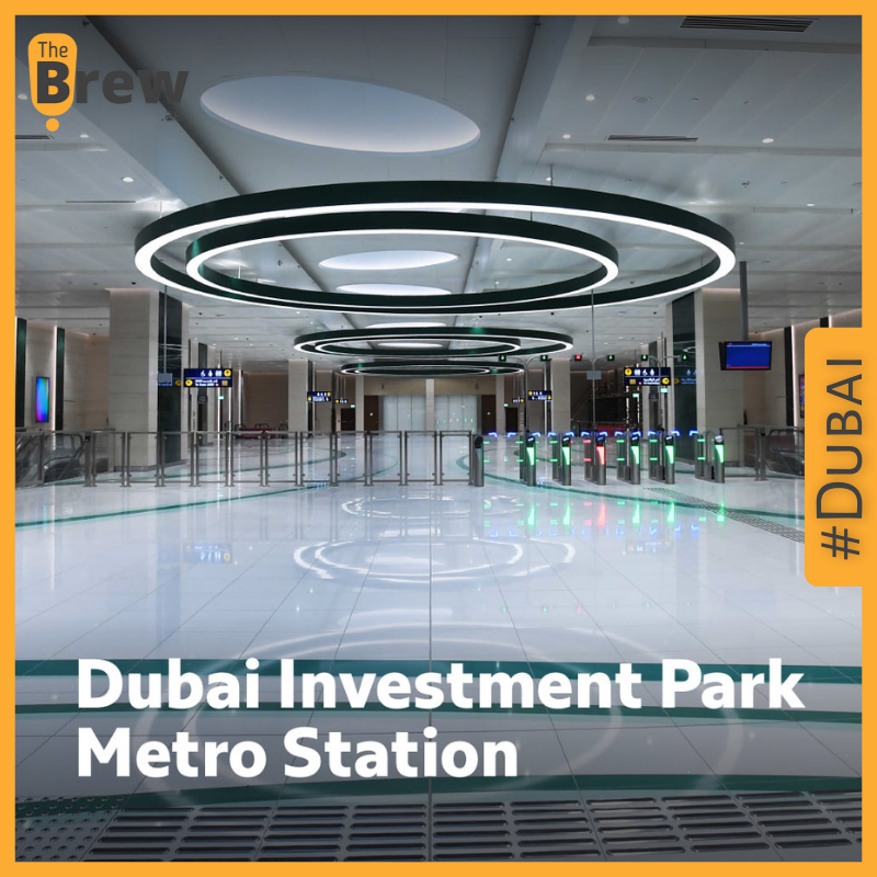 TheBrewAE's tweet photo. RTA Started today: you can use the new #Route2020 Dubai Investment Park Station. #RTA #DubaiMetro New Dubai Investment Complex station of #Track2015. #RoadandMetro #DubaiMetro Started today.##ROUTE2020 https://t.co/BP0okLKRfO
