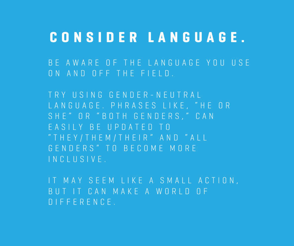 SoftballCanada's tweet photo. Here are four ways to promote inclusion in softball - everyone can make a difference 🏳️‍🌈 #PrideMonth2021 https://t.co/VYUknDBrke