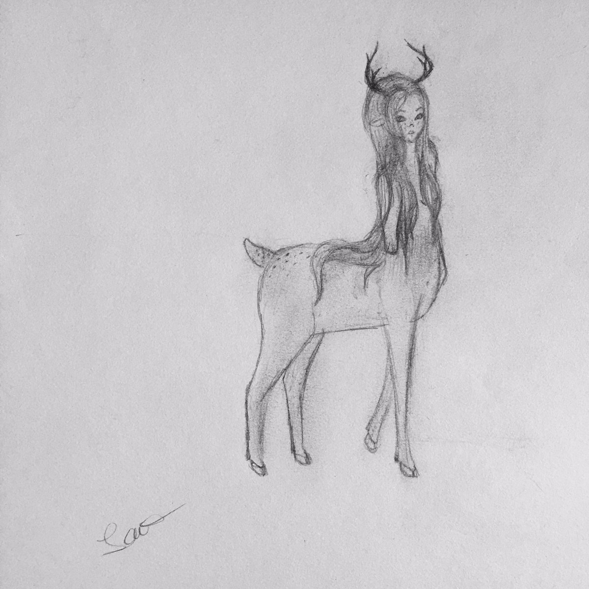 AzelaQwill's tweet photo. Human-deer hybrid https://t.co/hjADS0ufFe