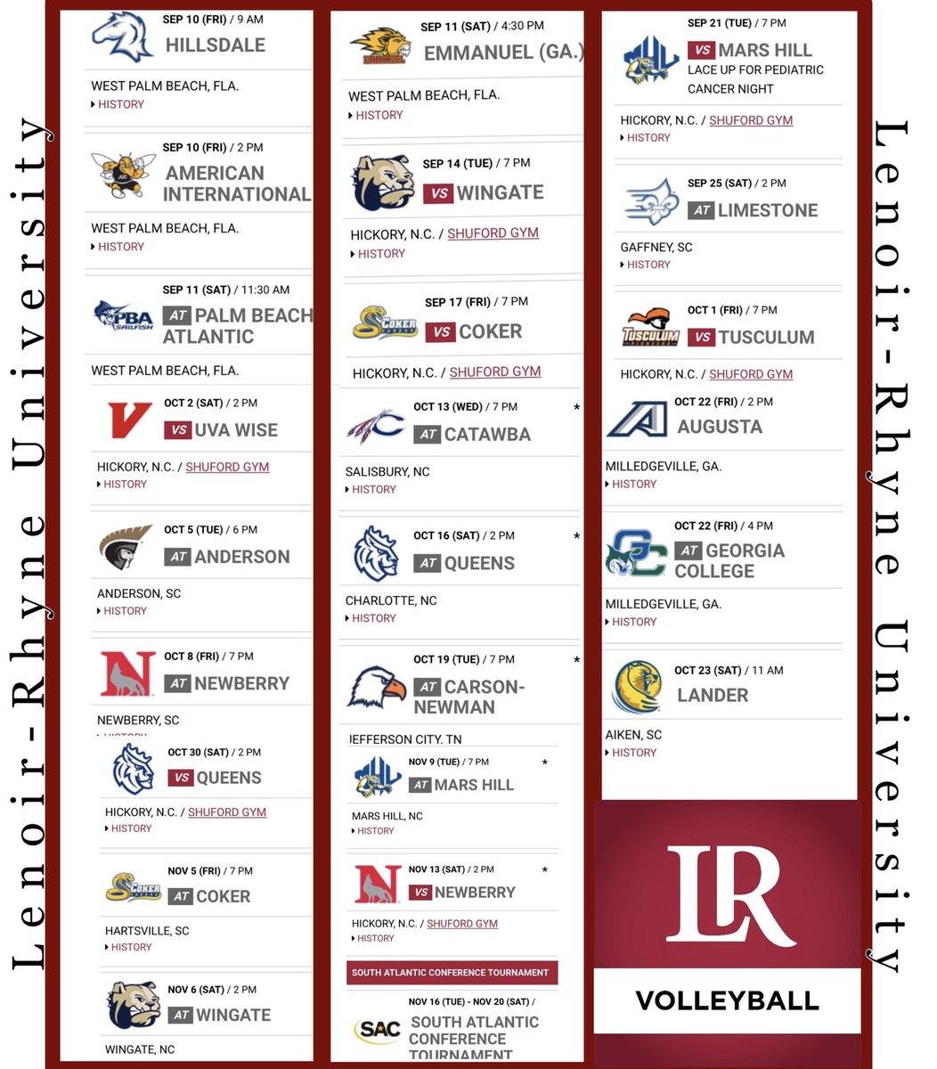 Volleyball schedule release!! #GOBEARS