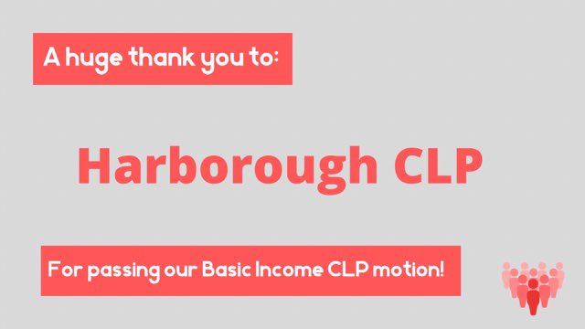 Labour4UBI's tweet image. Big News! 🚨 

Harborough CLP (@HarboroughLP) becomes the 7th CLP to pass our Basic Income motion! 

If you would like to lead the Basic Income conversation in your CLP, please email Labour4UBI@gmail.com and we can send you the draft motion! 

#BasicIncome #Labour4UBI