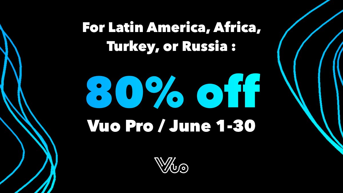 vuoflow's tweet photo. Regional discounts and more Vuo community news — https://t.co/Wi5j2rUk9b 

(image by @Bodys0ulspirit) https://t.co/92d5ZOf7ou