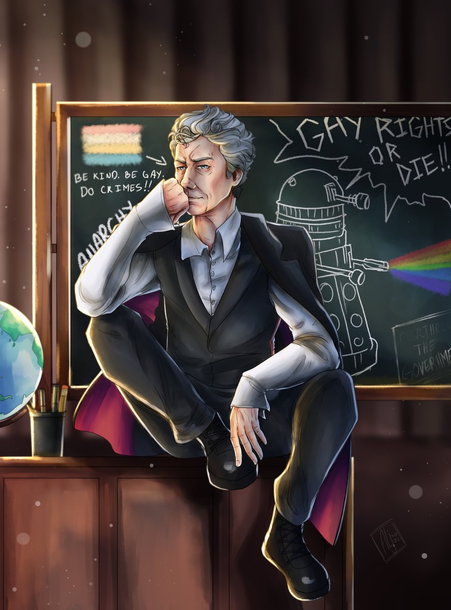 BollockFaceOn's tweet photo. ah well, idk what else to do with this so idk. 

but I draw twelve today yey!!! or in this case, professor twelve :3 https://t.co/dn86v25jN3