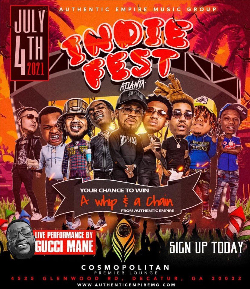 indiefestatl's tweet photo. 🔥INDIE FEST IS COMING THIS 4TH OF JULY🔥 come celebrate your independence with👉🏾 @authenticemg and @Boomman_ae https://t.co/onoKXdgGkw