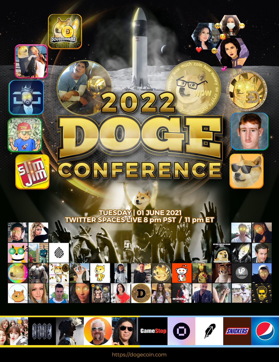 DogecoinRise's tweet photo. #DogeConference2022 Live Spaces Today. 8PM Pacific | 11PM Eastern.

Retweet If You Are Attending. 

#DogecoinRise 🐕🪙🚀 https://t.co/TGKkwkdYns