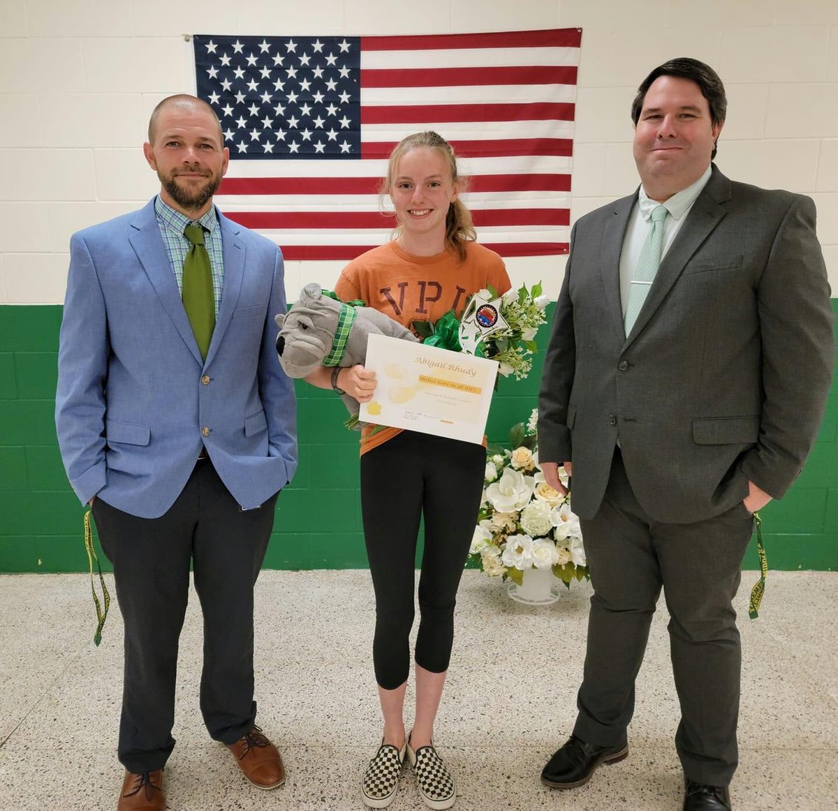 TazewellMiddle's tweet photo. Abigail Rhudy scored a perfect 600 on each of her SOL tests this year. They were Writing, Reading, Algebra I, Science, and Civics and Economics. What a truly amazing accomplishment. We are very proud of you! https://t.co/BKPVH9Vz1T