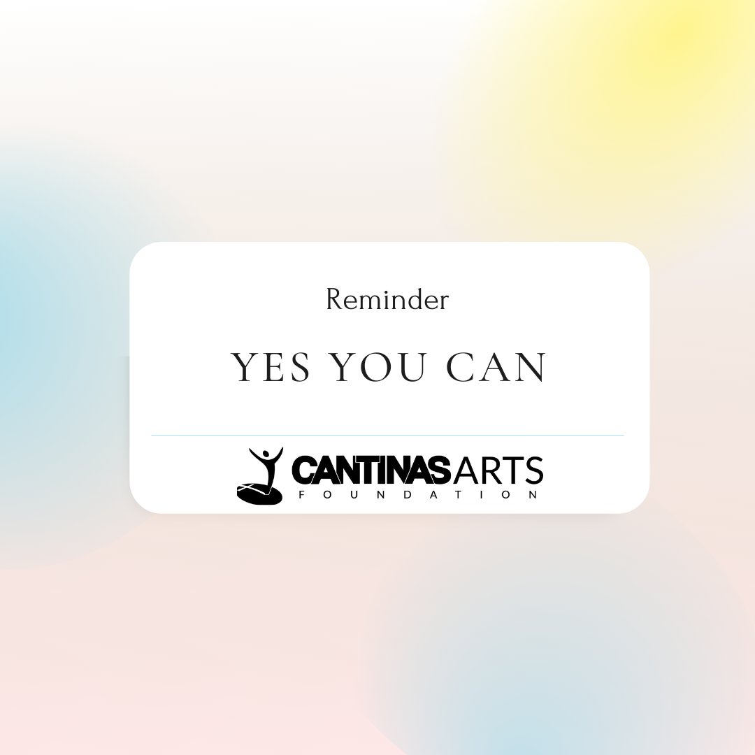 Yes. YOU. Can.