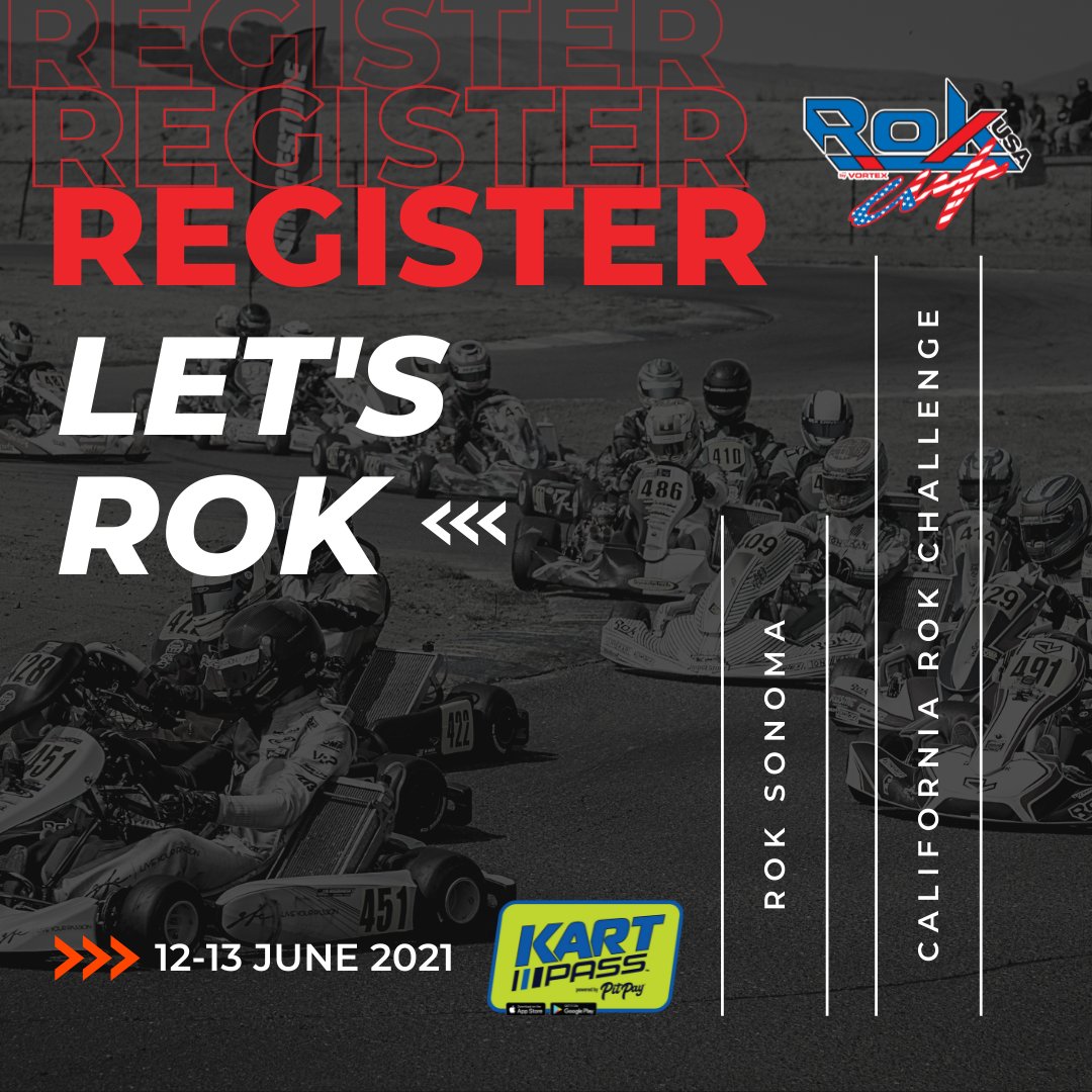 ROKSonoma's tweet photo. #RT @ROKCupUSA: Have you registered for the June 12-13 co-promoted California ROK Championship / @ROKSonoma event? 

Head to the @kartpassapp and get ready to ROK!

#LetsROK #CRC2021 #CaliforniaROKChampionship #ROKSonoma #Sonoma #SonomaRaceway #WestCoast… https://t.co/m2EE71ejpD