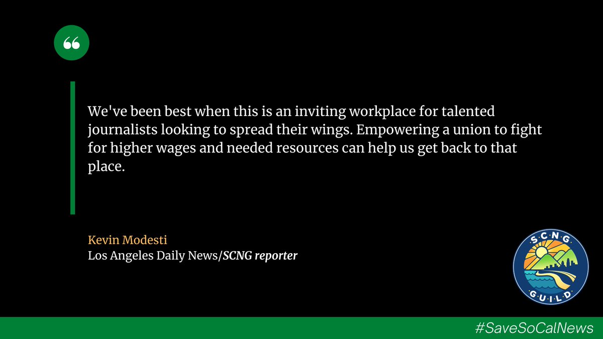 SCNGguild's tweet photo. #SaveSoCalNews: Read why SCNG reporter Kevin (@KevinModesti) supports the #SCNGGuild: https://t.co/yuDSGk2tip https://t.co/0FzY9KoeZm