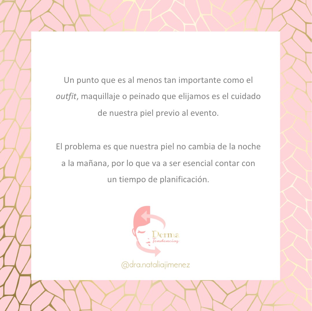 dra_njimenez's tweet photo. 🌟NUEVO POST en #dermatendencias: Cómo preparar tu piel antes de un evento
➡️os explico cómo conseguir una #pielradiante mediante tratamientos médicos,en cabina y tratamientos domiciliarios.
https://t.co/16Wu4pAB6I https://t.co/leCQeuabKc