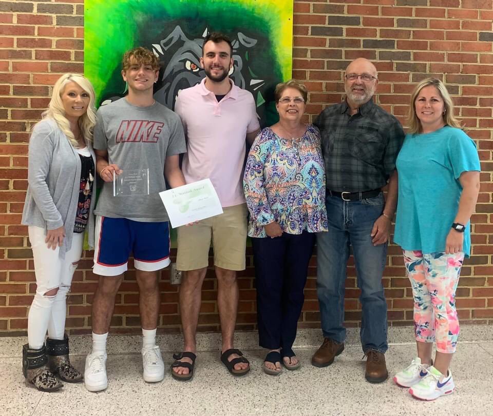 TazewellMiddle's tweet photo. Congratulations to the 6th grade J.L. Walthall Award winners, Carly Compton and Chase Noel! https://t.co/CUzGfQNPbx