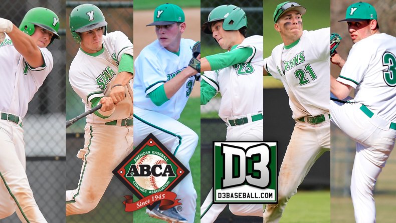 YCPathletics's tweet photo. A school-record six Spartans earn All-Region honors as announced by a pair of organizations on Monday. 
https://t.co/IfQZ5NYaGD @yorkcollegepa @YCPBaseball @ABCA1945 @d3baseball @RevsPBP @YDSports @gomacsports https://t.co/euiAGDyXkB