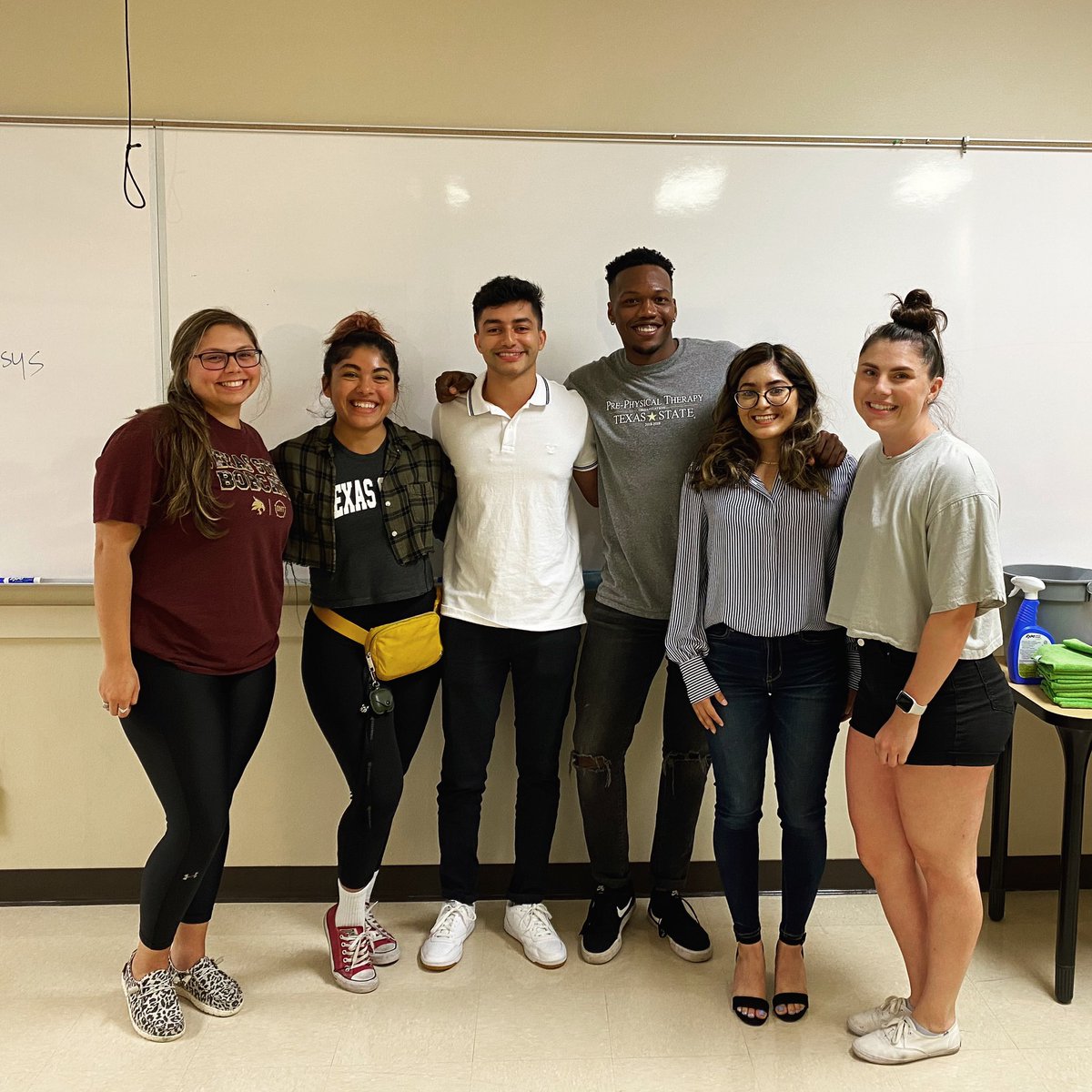 ATSMState's tweet image. Here are our new Professional Masters students, class of 2023!! Welcome to the Athletic Training program Nicole Sandoval, Christine Ortega, Christopher Griman, Kel Craft, Melany Rojas and Hannah Miller. Eat em up cats! 🐾 💛