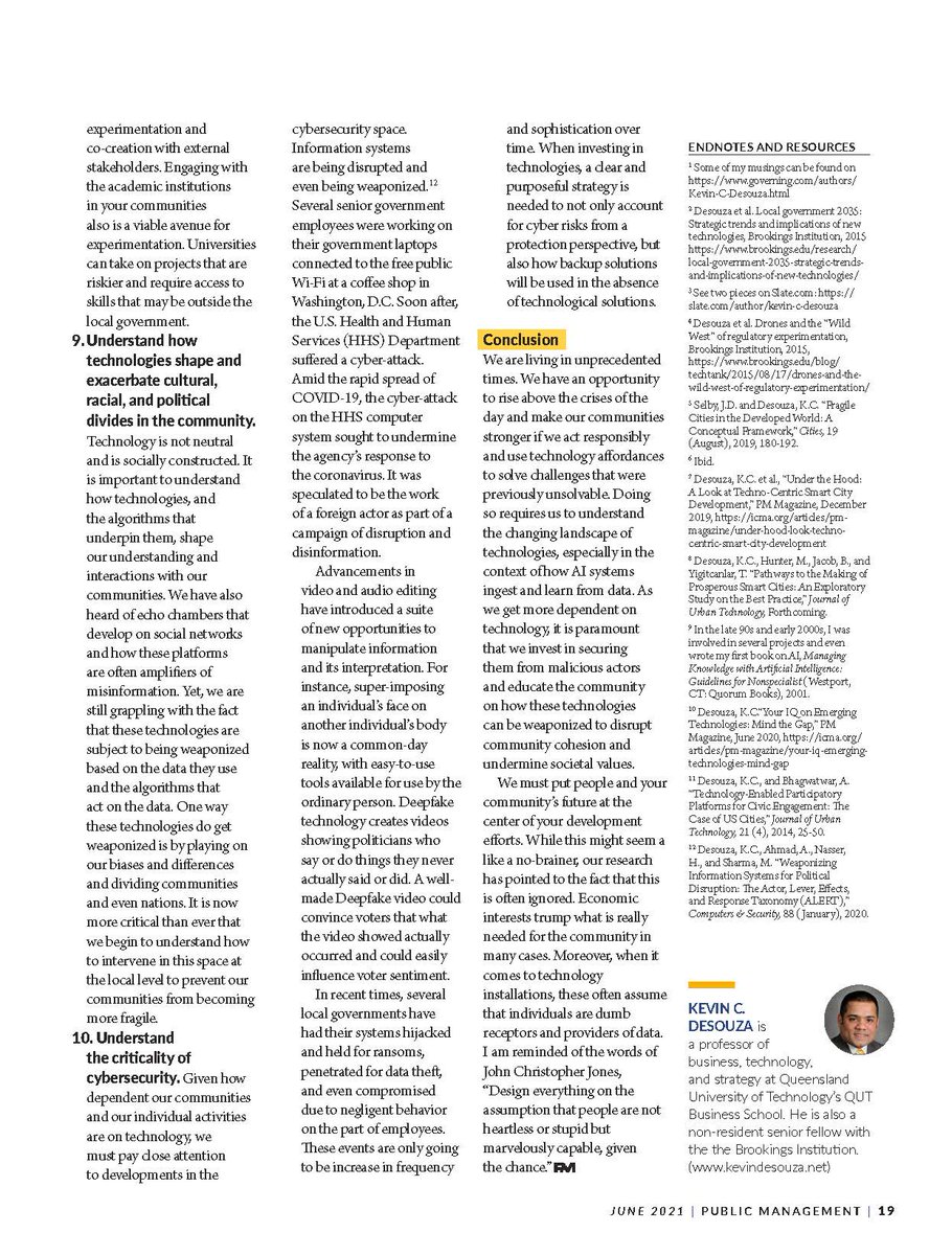 Kevin Desouza (@kevdesouza) on Twitter photo new article in <a href="/ICMA/">ICMA</a> PM Magazine #designing #smarter #communities #tech #digitialcities (draws on past and ongoing research collaborations with <a href="/ASUUrbanInnov/">David Swindell</a> @KendraSmithPhD <a href="/JDselby86/">David Selby</a> <a href="/yigitcanlar/">Tan Yigitcanlar</a> <a href="/huntermg_scr/">Michael Hunter</a> and...) | icma.org/articles/pm-ma… | <a href="/qutcfe/">QUT Centre for Future Enterprise</a> <a href="/QUTCDE/">QUT Chair in Digital Economy</a> <a href="/QUTDataScience/">QUT Centre for Data Science</a> new article in <a href="/ICMA/">ICMA</a> PM Magazine #designing #smarter #communities #tech #digitialcities (draws on past and ongoing research collaborations with <a href="/ASUUrbanInnov/">David Swindell</a> @KendraSmithPhD <a href="/JDselby86/">David Selby</a> <a href="/yigitcanlar/">Tan Yigitcanlar</a> <a href="/huntermg_scr/">Michael Hunter</a> and...) | icma.org/articles/pm-ma… | <a href="/qutcfe/">QUT Centre for Future Enterprise</a> <a href="/QUTCDE/">QUT Chair in Digital Economy</a> <a href="/QUTDataScience/">QUT Centre for Data Science</a>