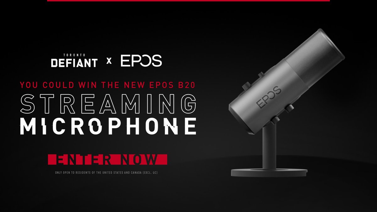 🚨 GIVEAWAY TIME 🚨

The new @eposaudiogaming B20 Streaming Microphone was released today! We want to celebrate the launch by giving away a microphone to a lucky fan! #RiseTogether 

Enter NOW 👉gleam.io/RlYS8/toronto-…