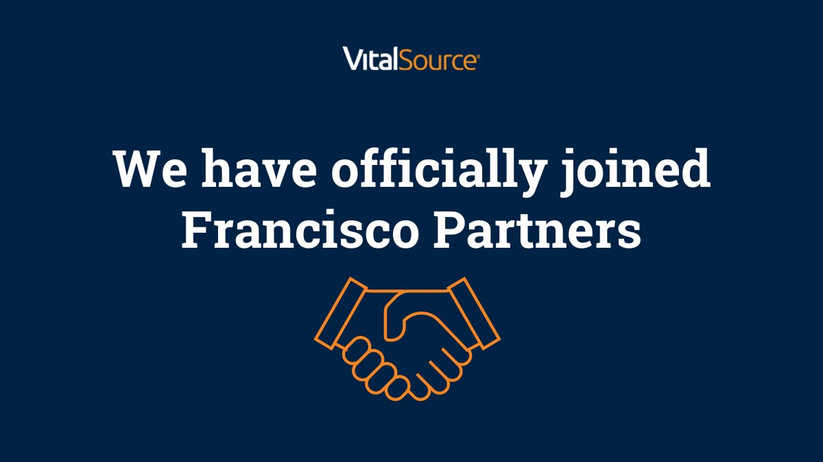 VitalSource® (@vitalsource) on Twitter photo We’ve officially joined the Francisco Partners portfolio of trailblazing technology firms and we’re excited about what is to come. Read more from our President Kent Freeman (<a href="/kwfheels/">Kent Freeman</a>): get.vitalsource.com/blog/exciting-… We’ve officially joined the Francisco Partners portfolio of trailblazing technology firms and we’re excited about what is to come. Read more from our President Kent Freeman (<a href="/kwfheels/">Kent Freeman</a>): get.vitalsource.com/blog/exciting-…