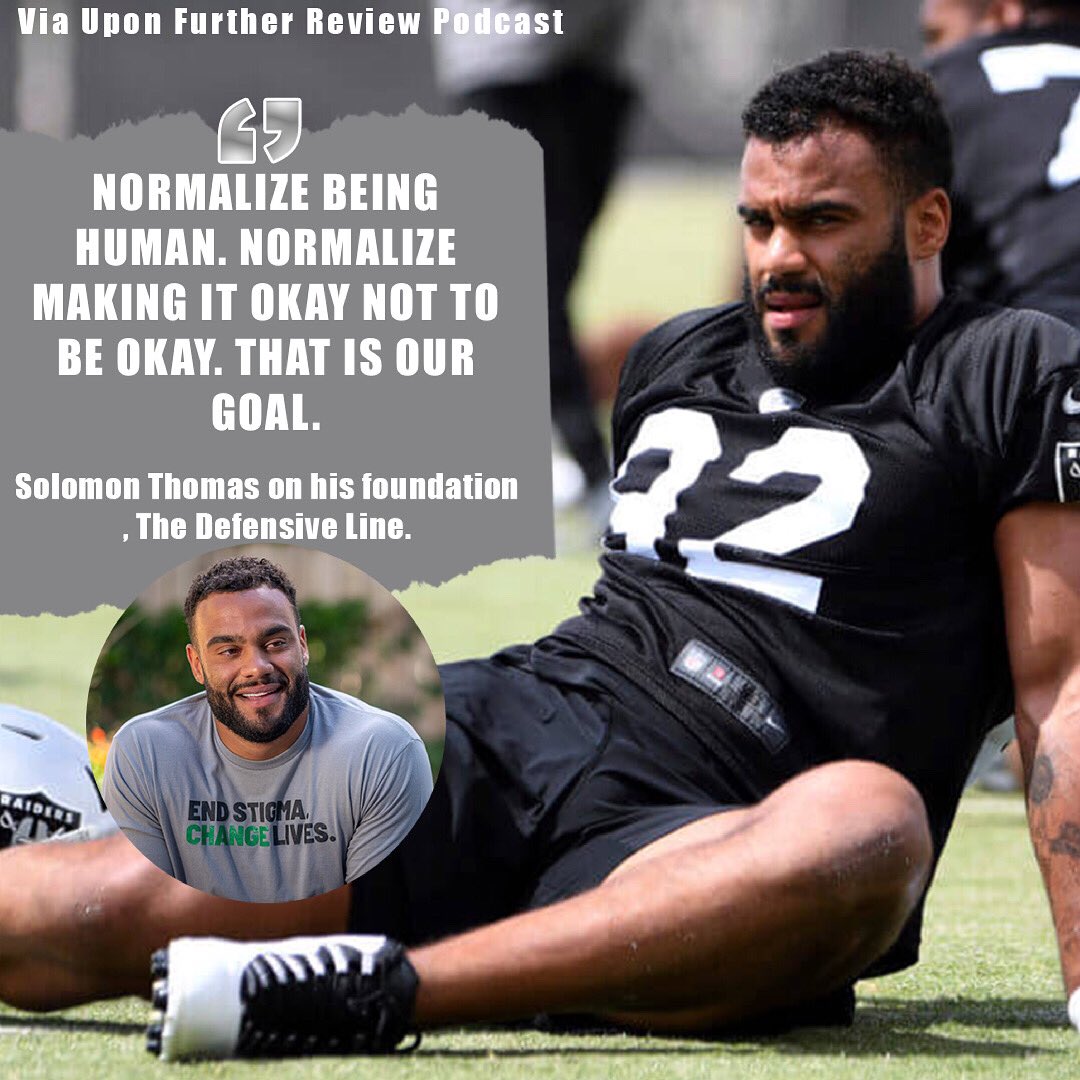 Awesome interview with <a href="/SollyThomas90/">Solomon Thomas</a> on today’s <a href="/UFRPodcast/">Upon Further Review</a>. LISTEN ➡️ apple.co/3pb2KM9 | <a href="/bluewirepods/">Blue Wire</a> @BlueWireHustle <a href="/EAGSports/">EAG Sports Management</a> #RaiderNation | For more information ➡️ bestdefensefoundation.org