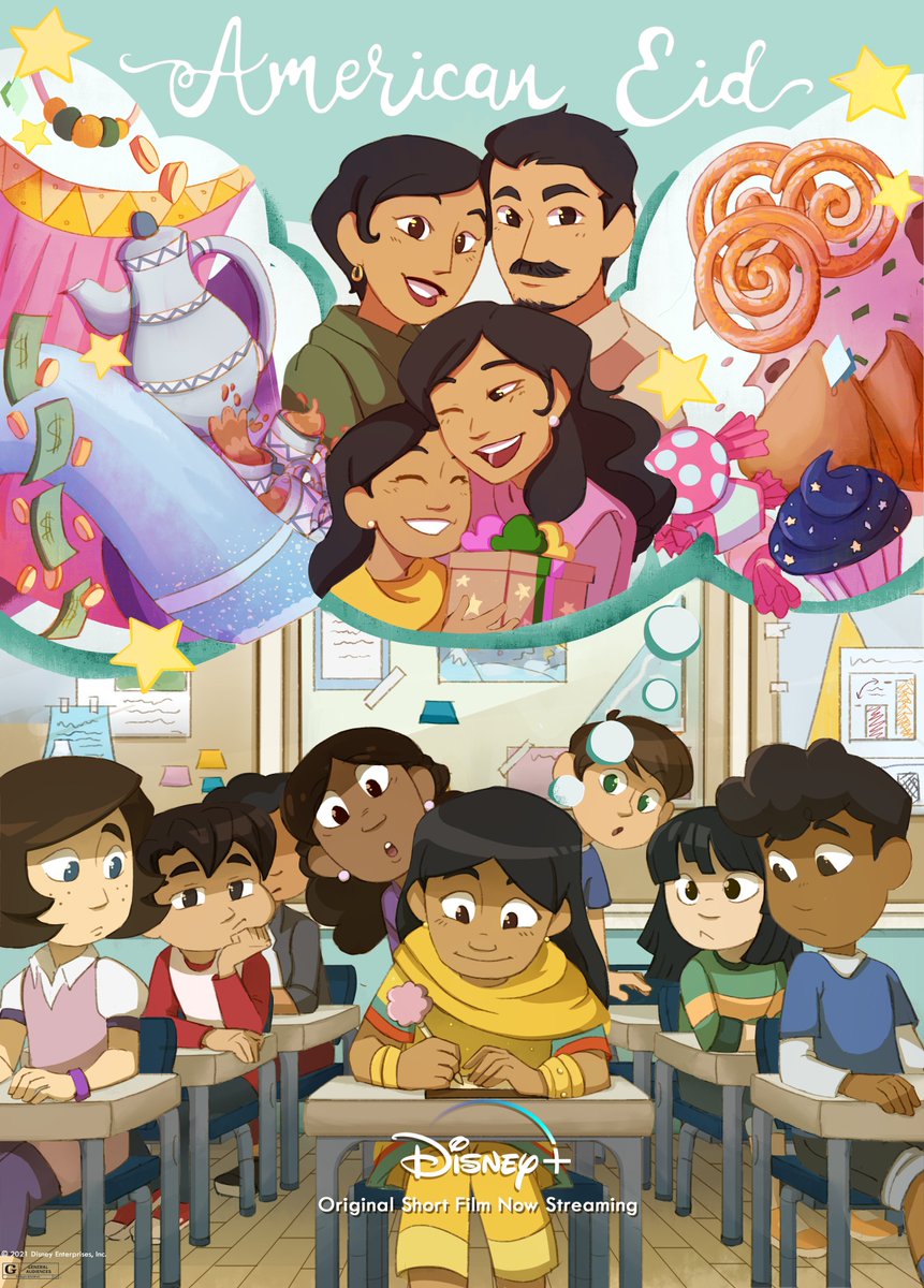 Stories from another perspective 💚 Art by 
<a href="/tidesstuff/">🌻</a> via <a href="/_MadeInHerImage/">Made In Her Image</a> for American Eid, one of Disney's #LaunchpadShorts, now streaming on 
<a href="/DisneyPlus/">Disney+</a>.