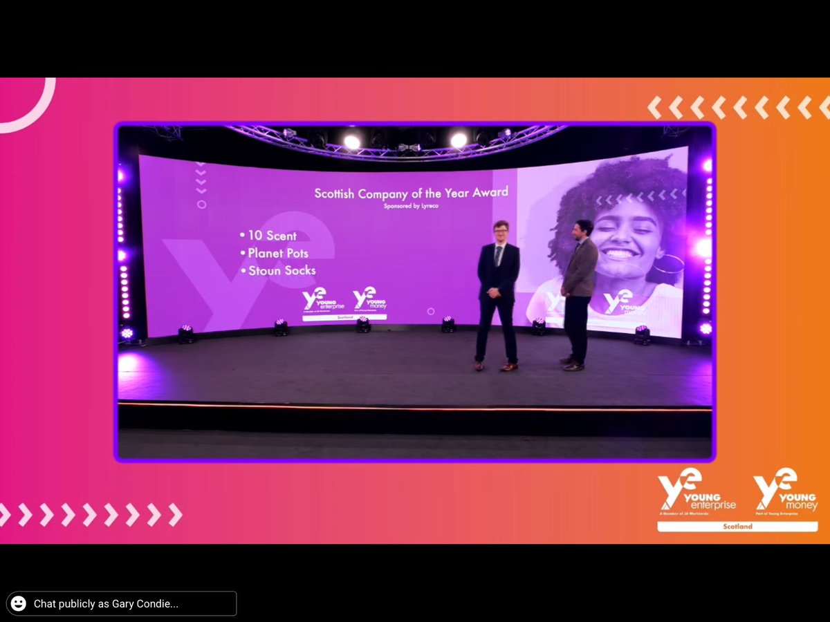 Congratulations to the young people and link teachers Heather and John on another nomination this time for Scottish Company of the Year Awards to @LochendHigh <a href="/10scentwaxmelts/">10 Scent Wax Melts</a> A very successful night winning 3 Awards #foye21 #enterpriseforall <a href="/YE_Scotland/">Young Enterprise Scotland</a> #towardsbetterfutures