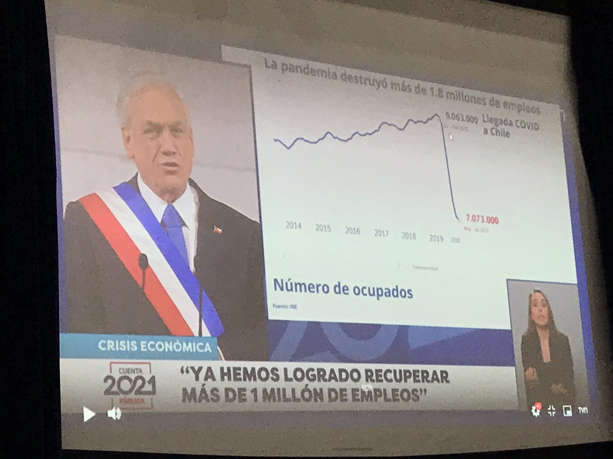 Pdte <a href="/sebastianpinera/">Sebastian Piñera</a> revisa las medidas tomadas para enfrentar la crisis económica. Mayor gasto público, mayores alivios tributarios y apoyo a las Pymes, han sido claves para la #ReactivaciónEconómica y asegurar una mejor calidad de vida a nuestras familias #CuentaPública2021