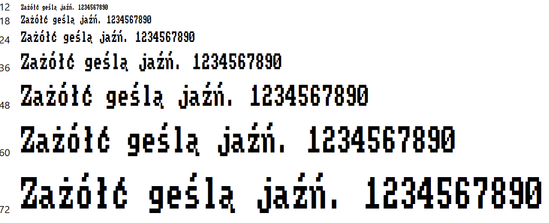 Ever wanted an Amstrad CPC font with your national characters? Or a mode 2 font? Here, I made it for you.

🇺🇸English post: retrofun.pl/2021/06/01/ams…
🇵🇱Polish post: retrofun.pl/2021/06/01/fon…

#Amstrad #fonts #CPC #Mode2 #pixelfont #8bit