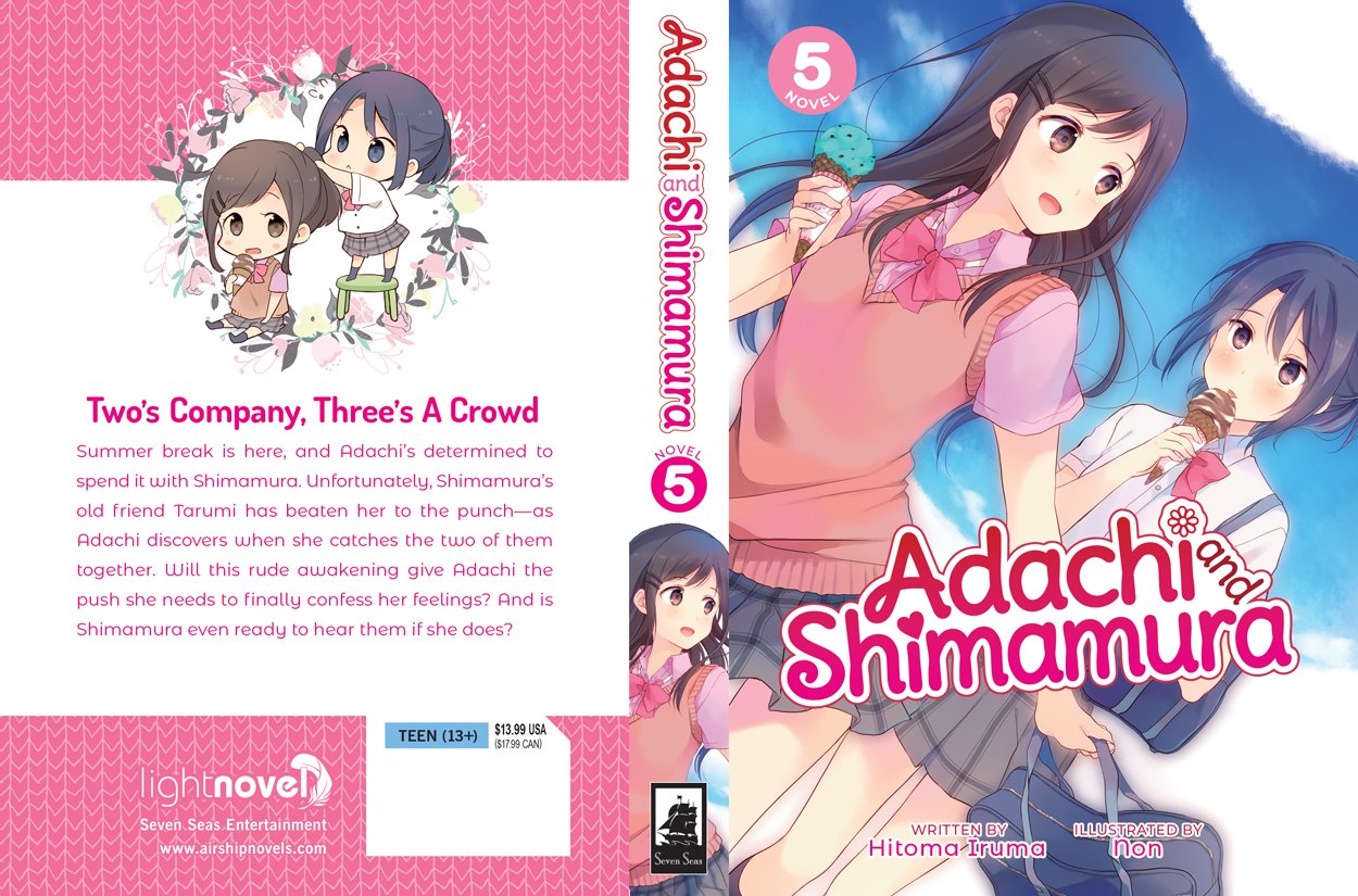 Seven Seas Entertainment on X: ADACHI AND SHIMAMURA (LIGHT NOVEL) Vol. 5, Hitoma Iruma and Non, #yuri slice-of-life, romance, anime, $13.99