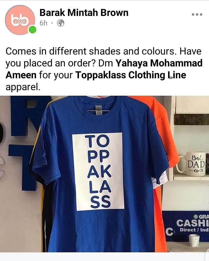 ToppaklassL's tweet photo. Still On Sales Fam .... A copy for a cool ¢50.00 .... Keep Sharing Also To Support My Business 😊🙏🏿✊🏿.

#ToppaklassClothingLine #RevealingYourHiddenGlow 👕🤍💥 https://t.co/Dj0lFRa6L5