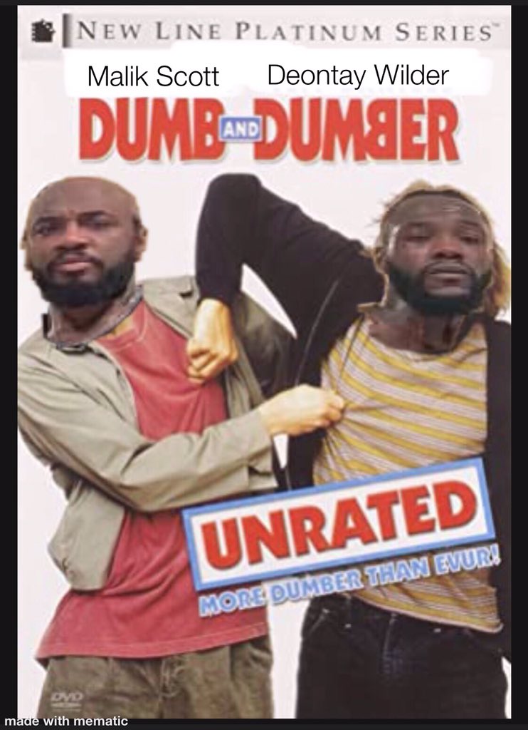 So apparently Malik Scott thinks Wilder can be compared to Muhammad Ali