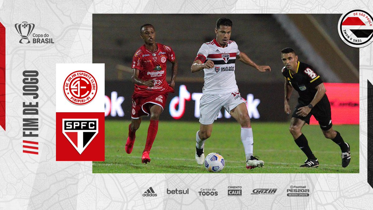 SaoPauloFC's tweet photo. Fim de jogo #4JULxSPFC (3-2)

⚽⚽ Eder

#VamosSãoPaulo 🇾🇪 https://t.co/F10ZfIL5GT