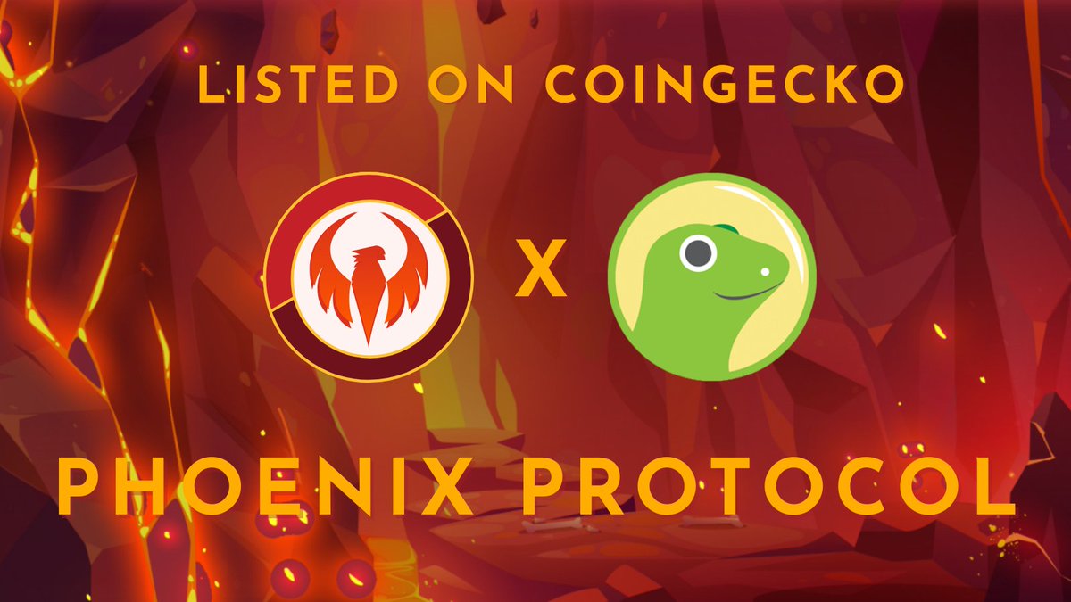 #PhoenixProtocol $PHX just got listed on 
<a href="/coingecko/">CoinGecko</a> !!!! 

CG and CMC on the same day!!! 🚀🚀🚀

coingecko.com/en/coins/phoen…

🔥 phoenixprotocol.net 🔥
