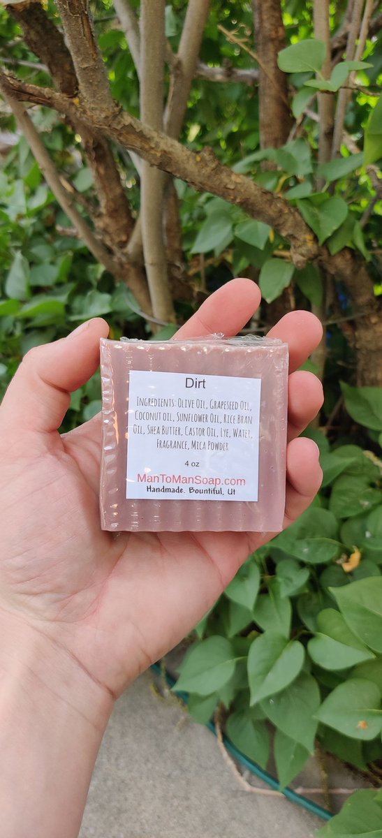You never thought you could get clean with #dirt #handmadesoap #mantoman #mantomansoap #mensoap #mencare