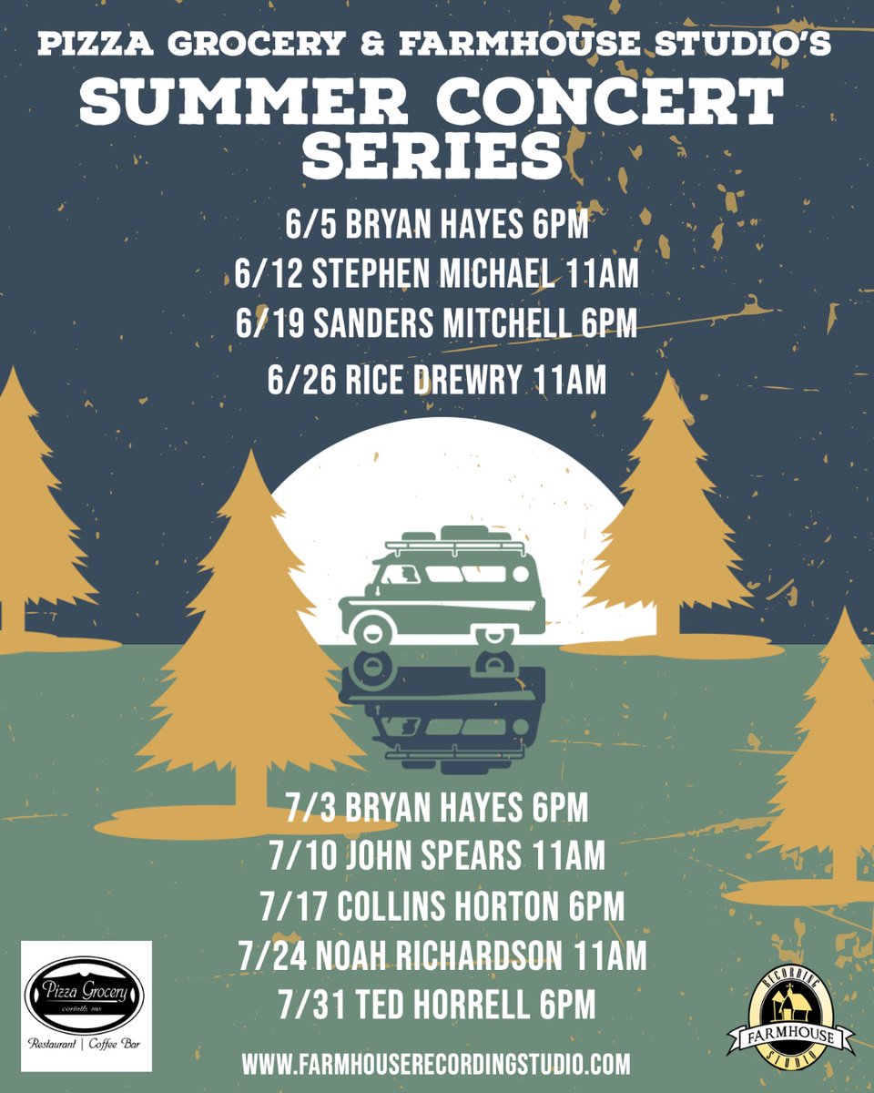 We’re a couple of months away, but I’m already looking forward to being part of this cool songwriter series at Pizza Grocery in Corinth. It’s never too early to mark your calendars!

Rumor has it that Natalie Duncan’s going to join me with some harmonies...